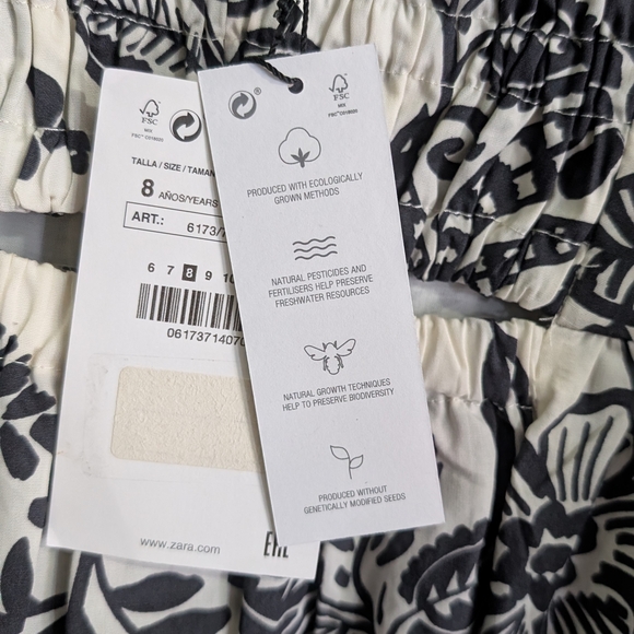 NEW Zara Kids Floral Dress *A22 - Picture 4 of 9